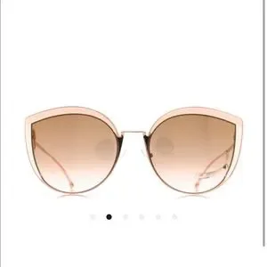 NEW Fendi Cat-eye Metal Pink with Brown Gradient Lens Sunglasses m_62d897bc7028ec4b213f6b9d.jpg main image 4